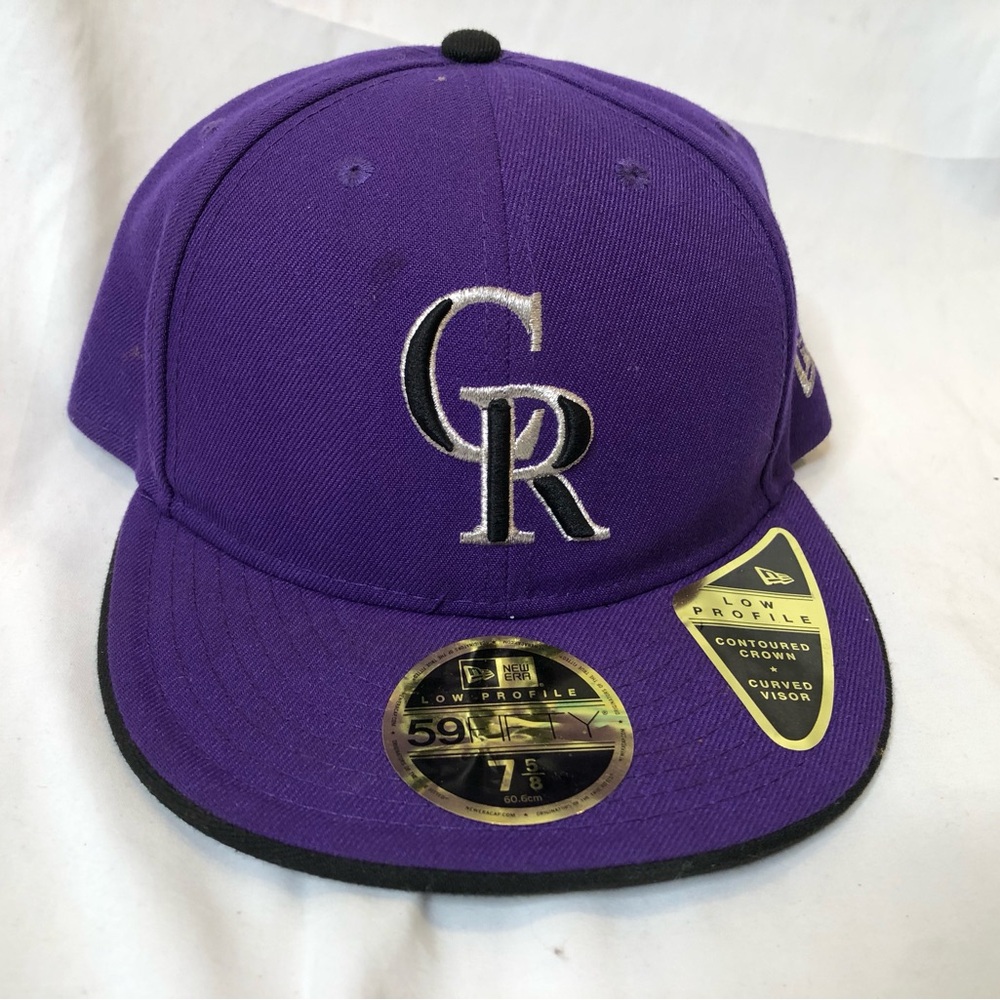 New Era Colorado Rockies Low Profile Classic Fitted Hat - Size 7 5/8
